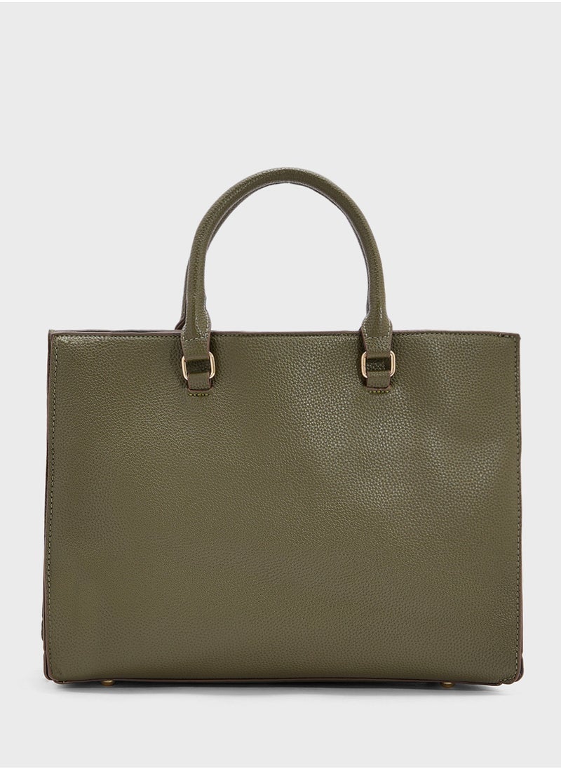 Flower Charm Tote Bag
