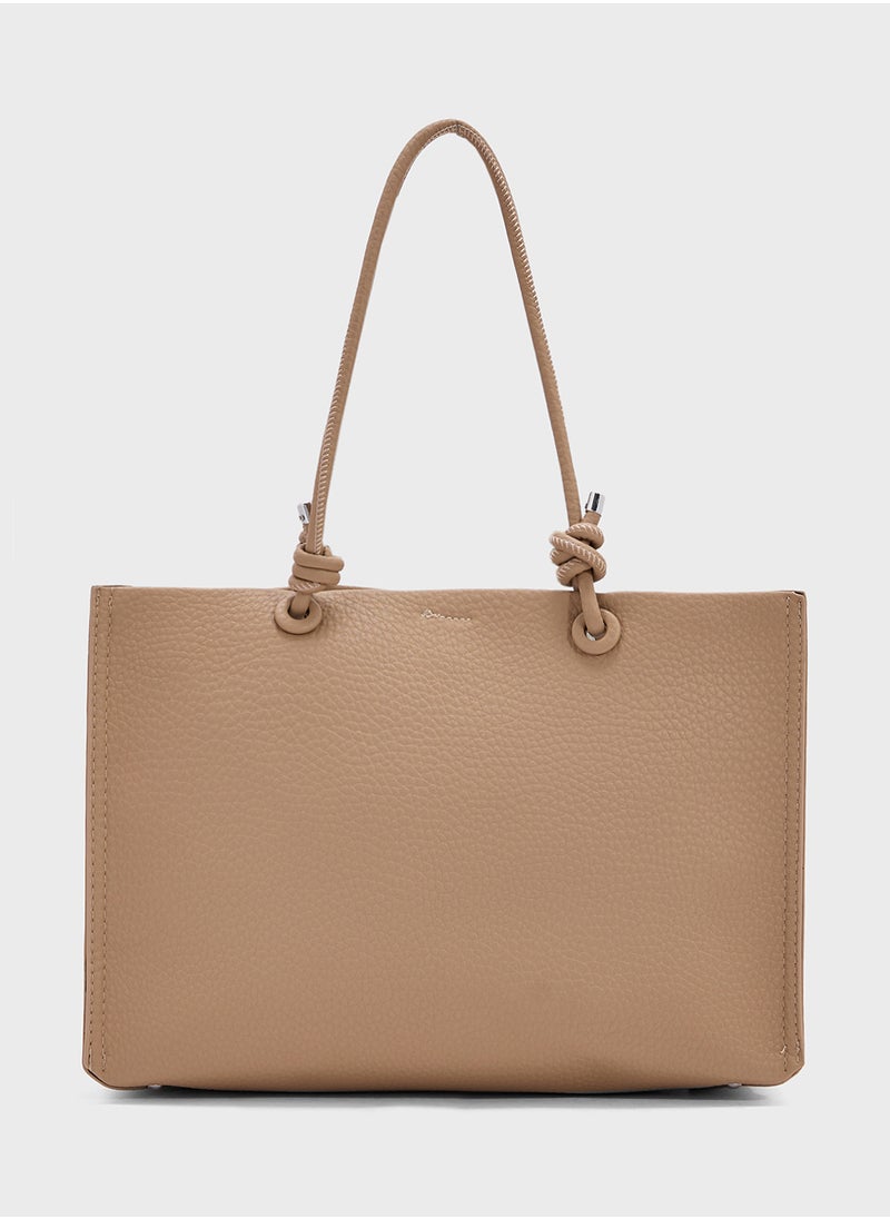 Knot Detail Large Tote Bag