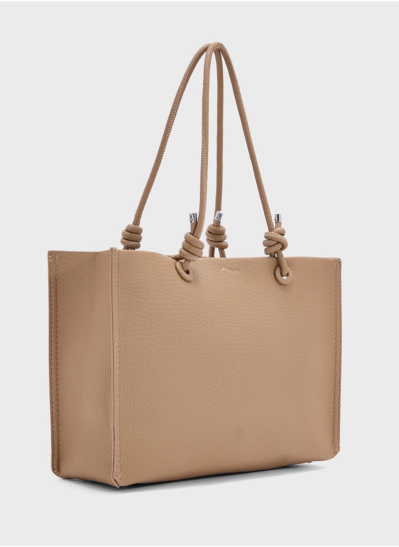 Knot Detail Large Tote Bag