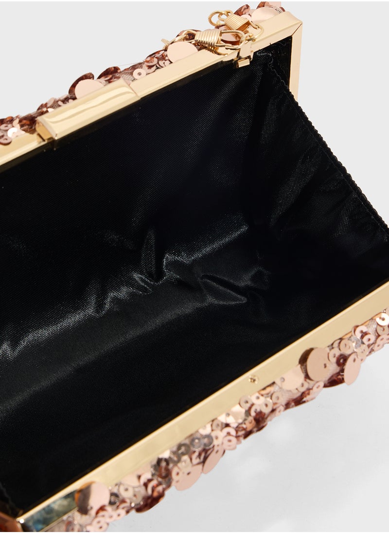 Sequined Clutch Bag