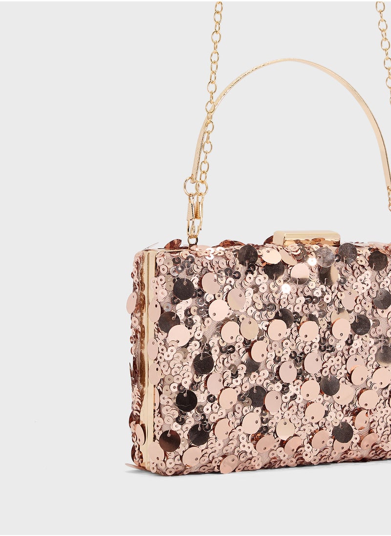 Sequined Clutch Bag