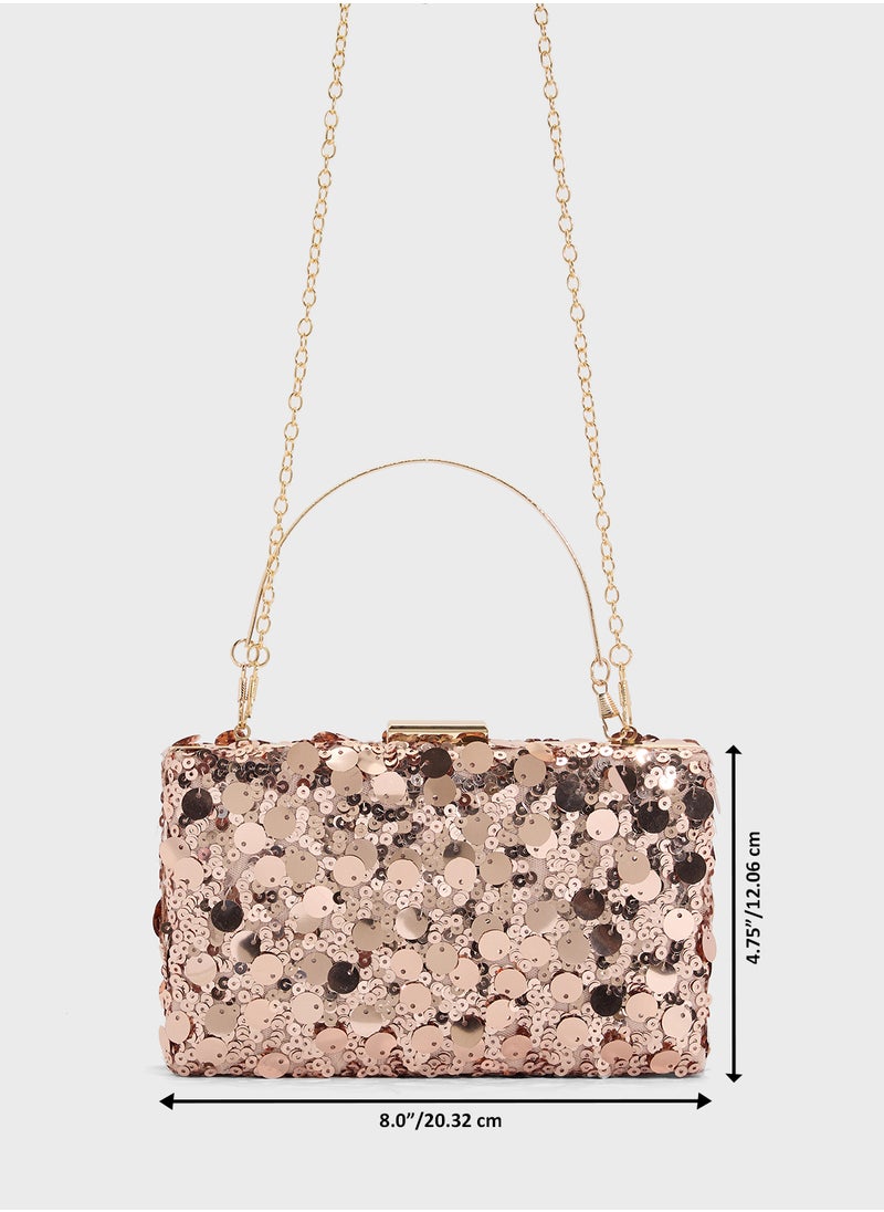 Sequined Clutch Bag