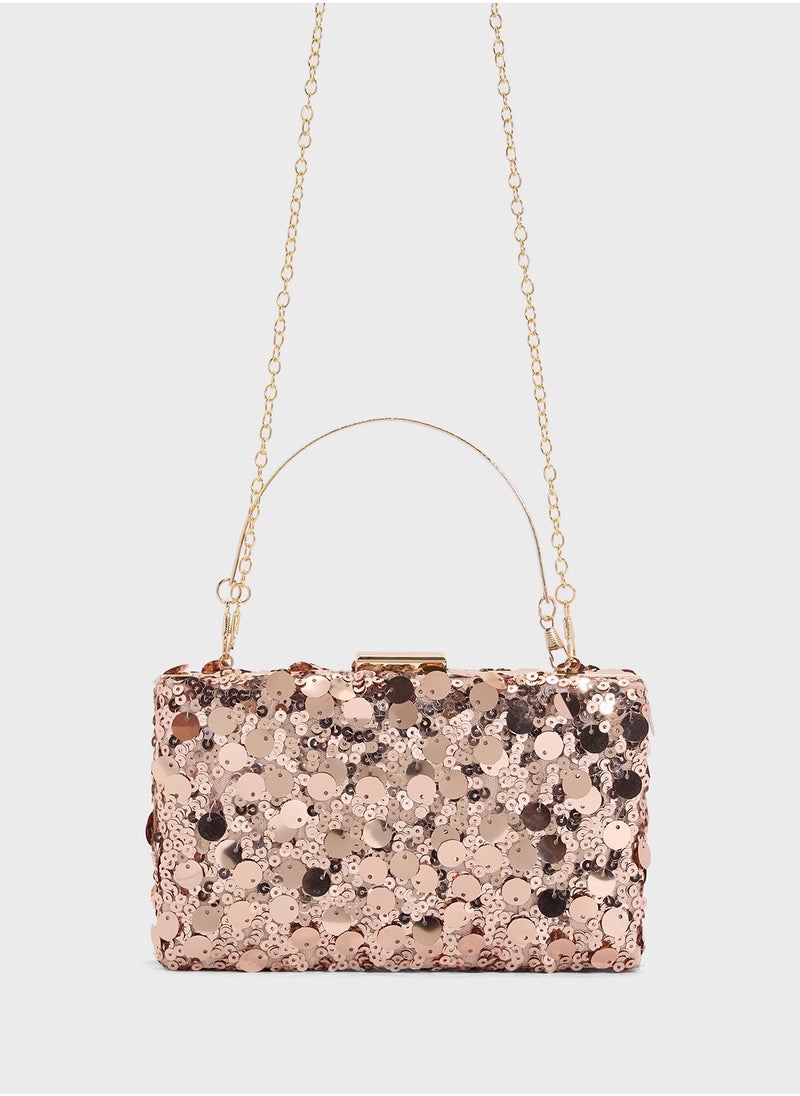 Sequined Clutch Bag