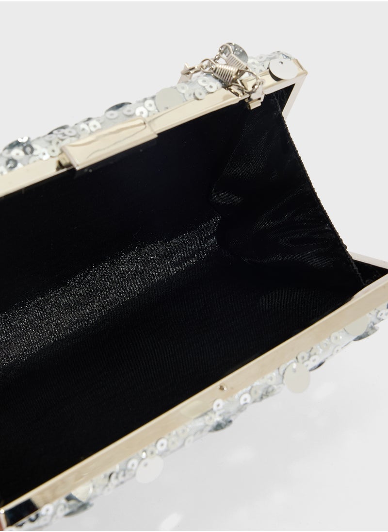 Sequined Clutch Bag