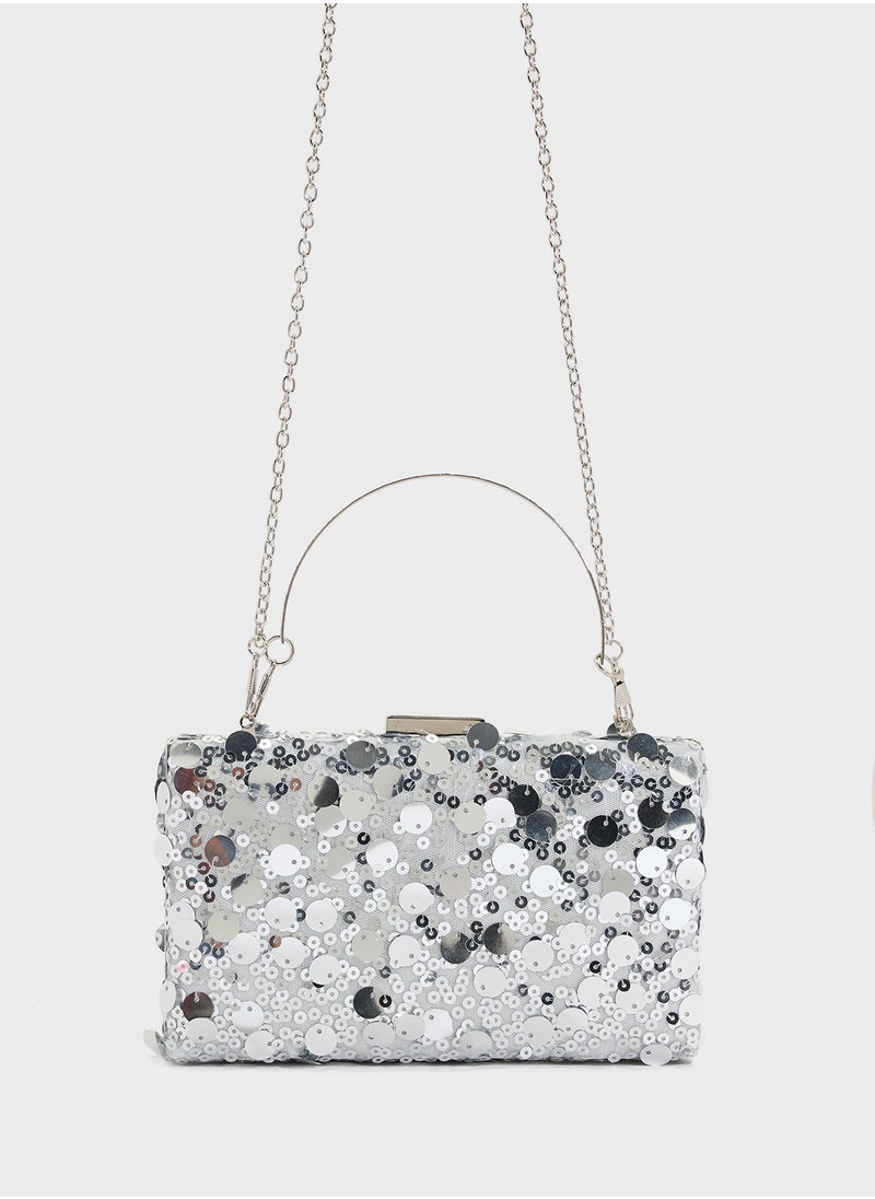 Sequined Clutch Bag