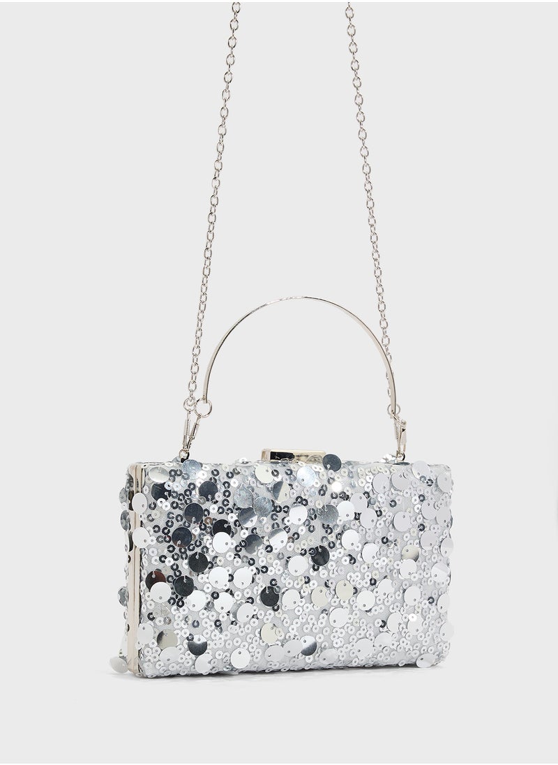 Sequined Clutch Bag