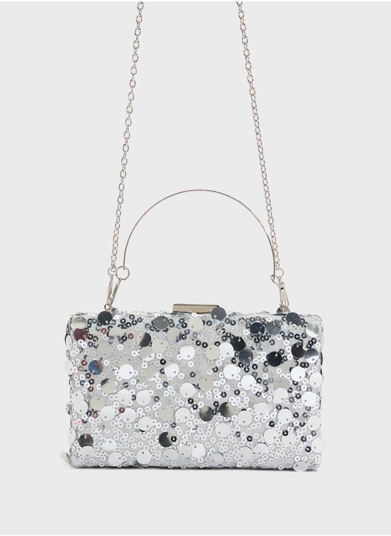 Sequined Clutch Bag
