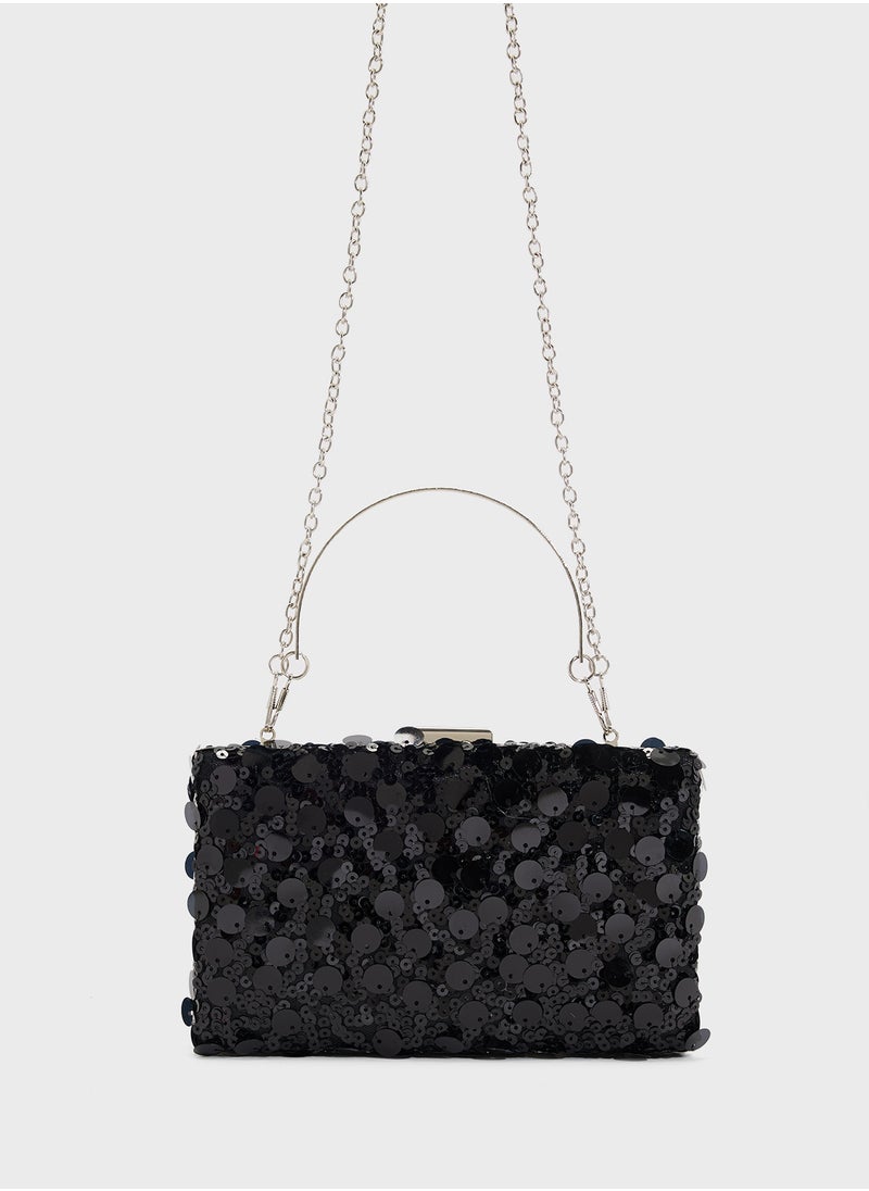 Sequined Clutch Bag