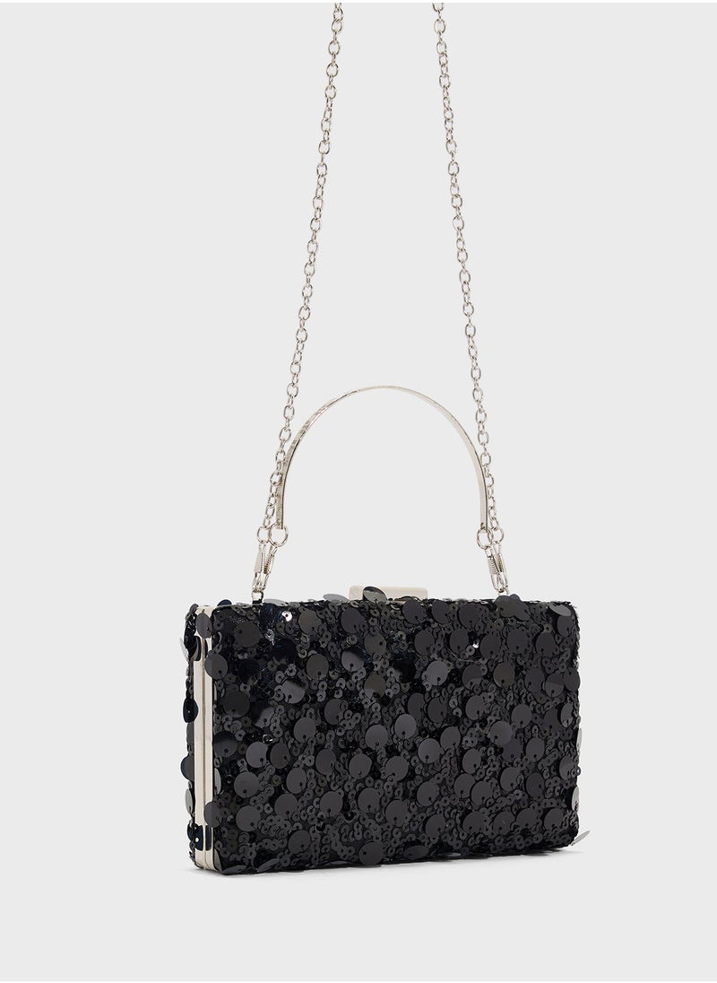 Sequined Clutch Bag