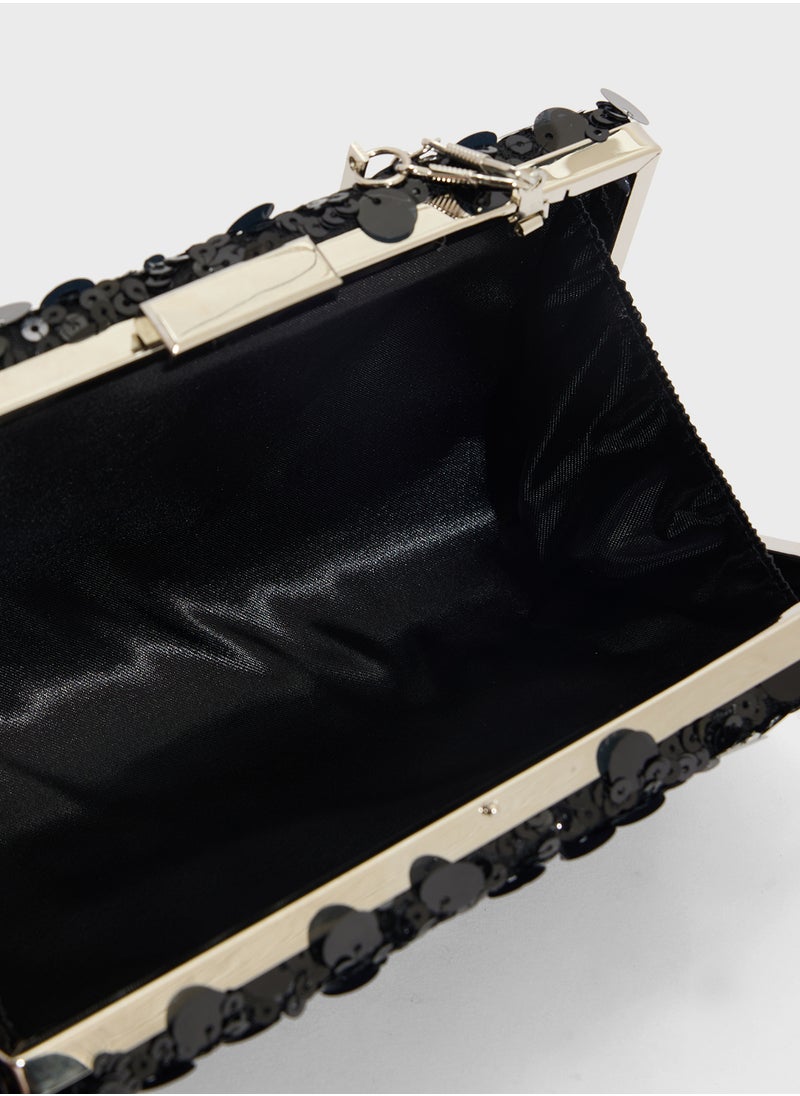 Sequined Clutch Bag