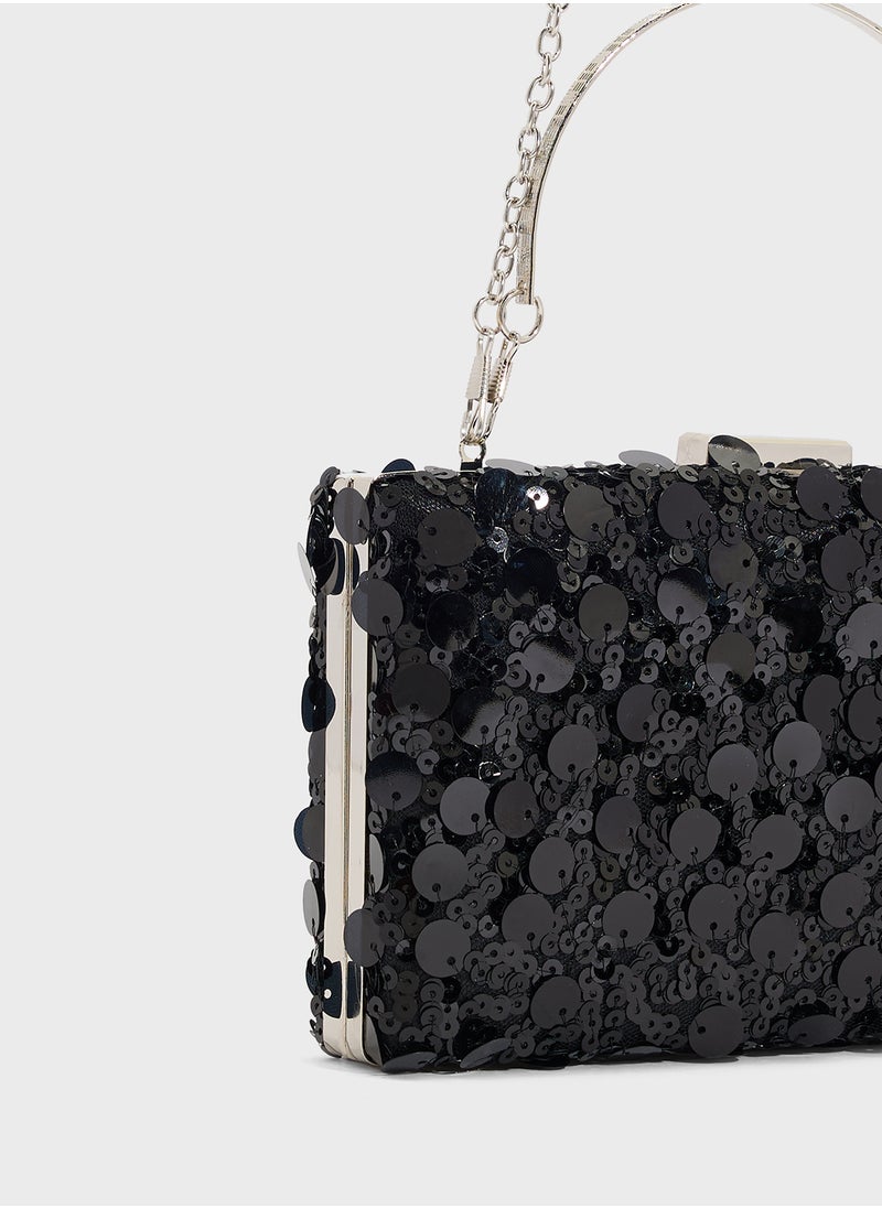 Sequined Clutch Bag