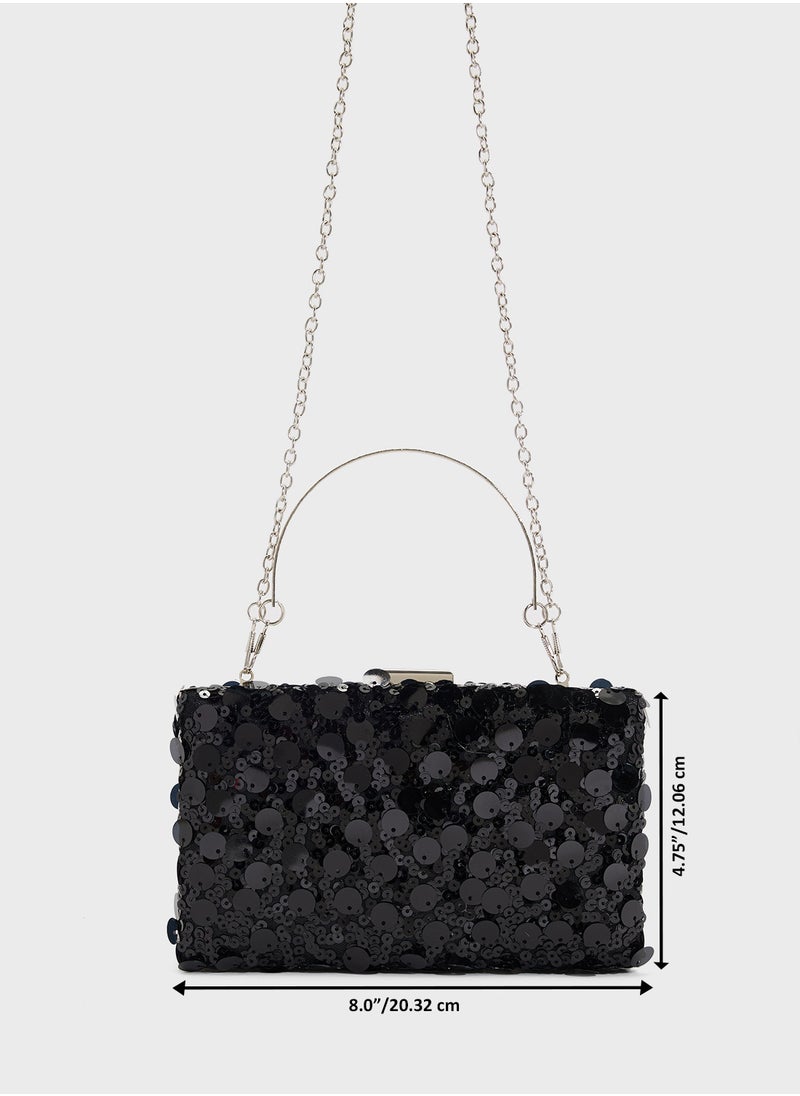 Sequined Clutch Bag