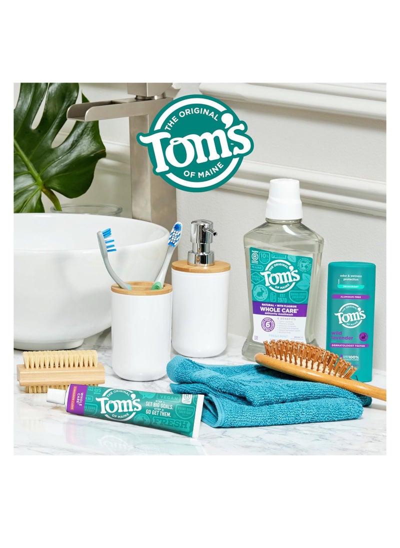 Tom's of Maine Whole Care Natural Toothpaste with Fluoride, Cinnamon Clove, 4.0 oz. 3-Pack