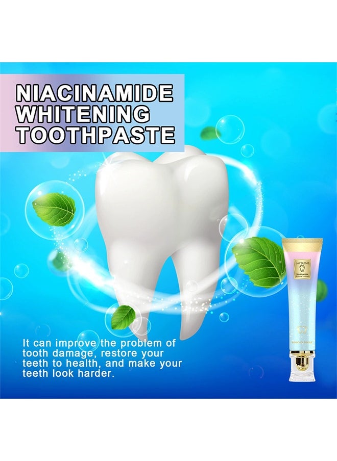Niacinamide Whitening Toothpaste, Niacinamide Intensive Whitening Toothpaste, Deep Cleaning Care Toothpaste, Fresh Breath (100g)