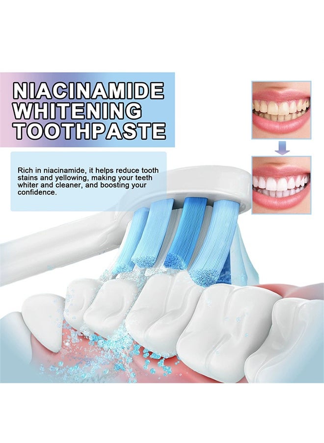Niacinamide Whitening Toothpaste, Niacinamide Intensive Whitening Toothpaste, Deep Cleaning Care Toothpaste, Fresh Breath (100g)