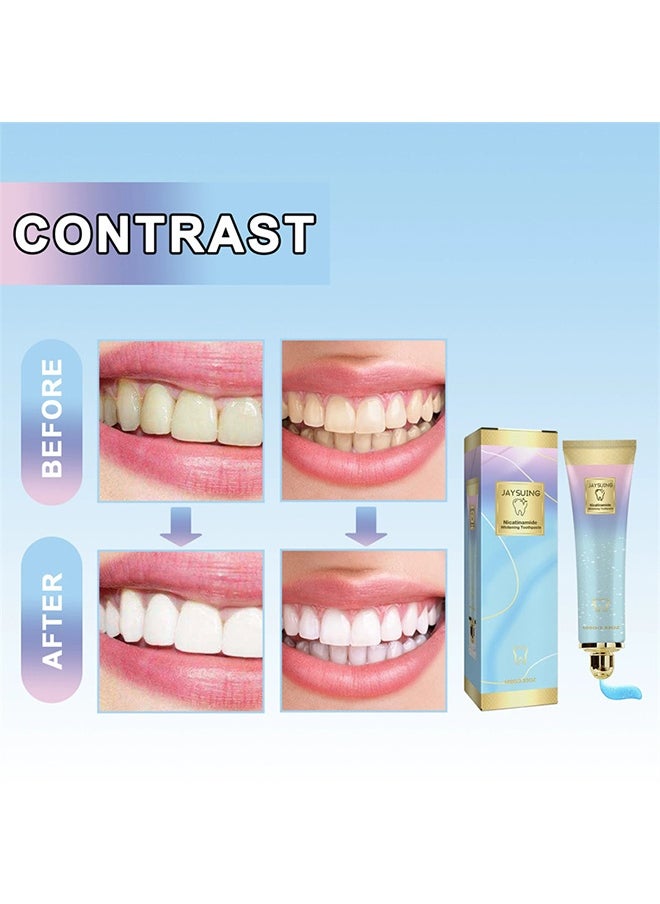 Niacinamide Whitening Toothpaste, Niacinamide Intensive Whitening Toothpaste, Deep Cleaning Care Toothpaste, Fresh Breath (100g)