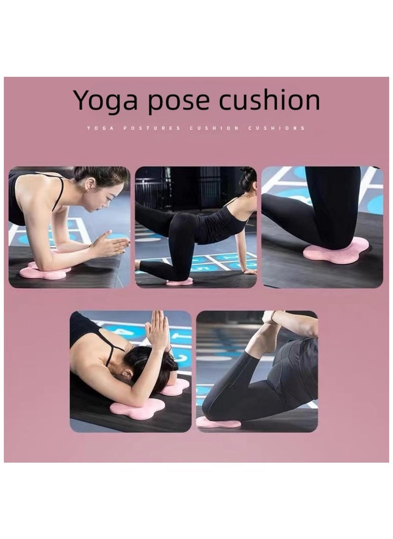 Yoga Knee Guards (Set of 2) - Male and Female Yoga Props and Accessories for Fitness, Travel, Meditation, Kneeling, Balance, Floor, Pilates Pads for Knee and Elbow