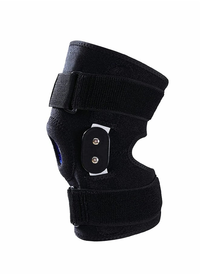 Adjustable Knee Brace with Side Stabilizers for Pain Relief and Comfort for Men and Women