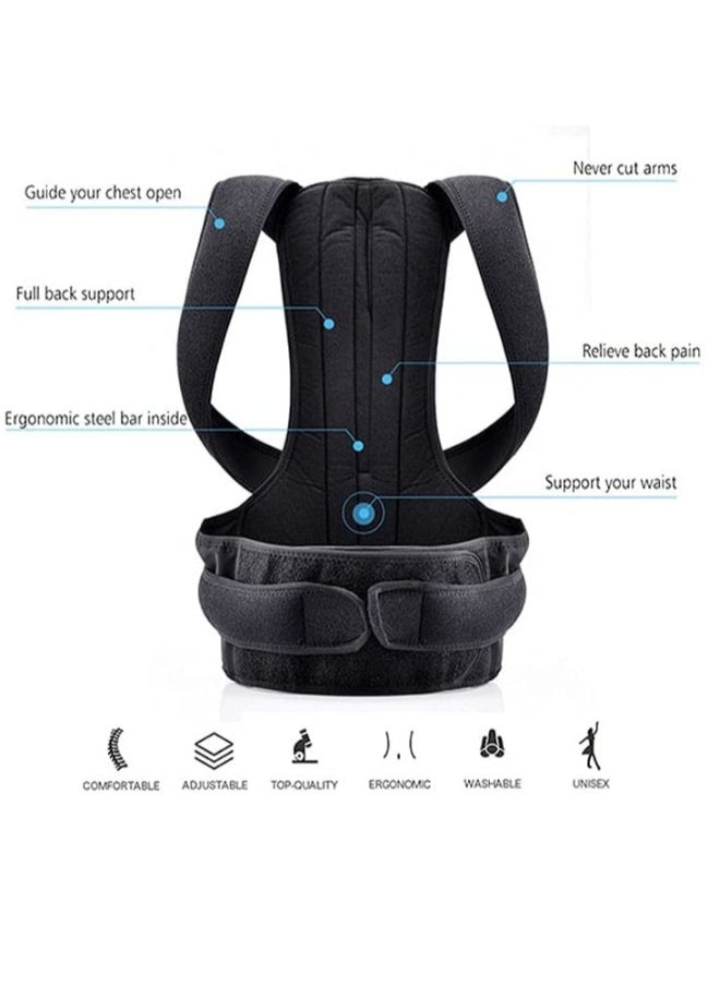 Back Brace Posture Corrector for Women and Men Back Lumbar Support Shoulder Posture Support for Improve Posture Provide and Back Pain Relief
