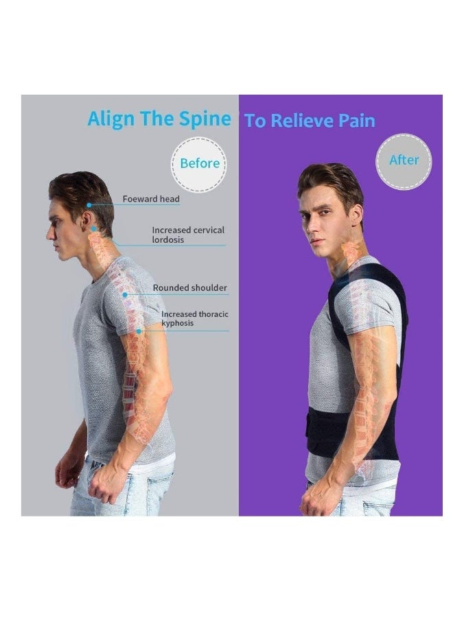 Back Brace Posture Corrector for Women and Men Back Lumbar Support Shoulder Posture Support for Improve Posture Provide and Back Pain Relief