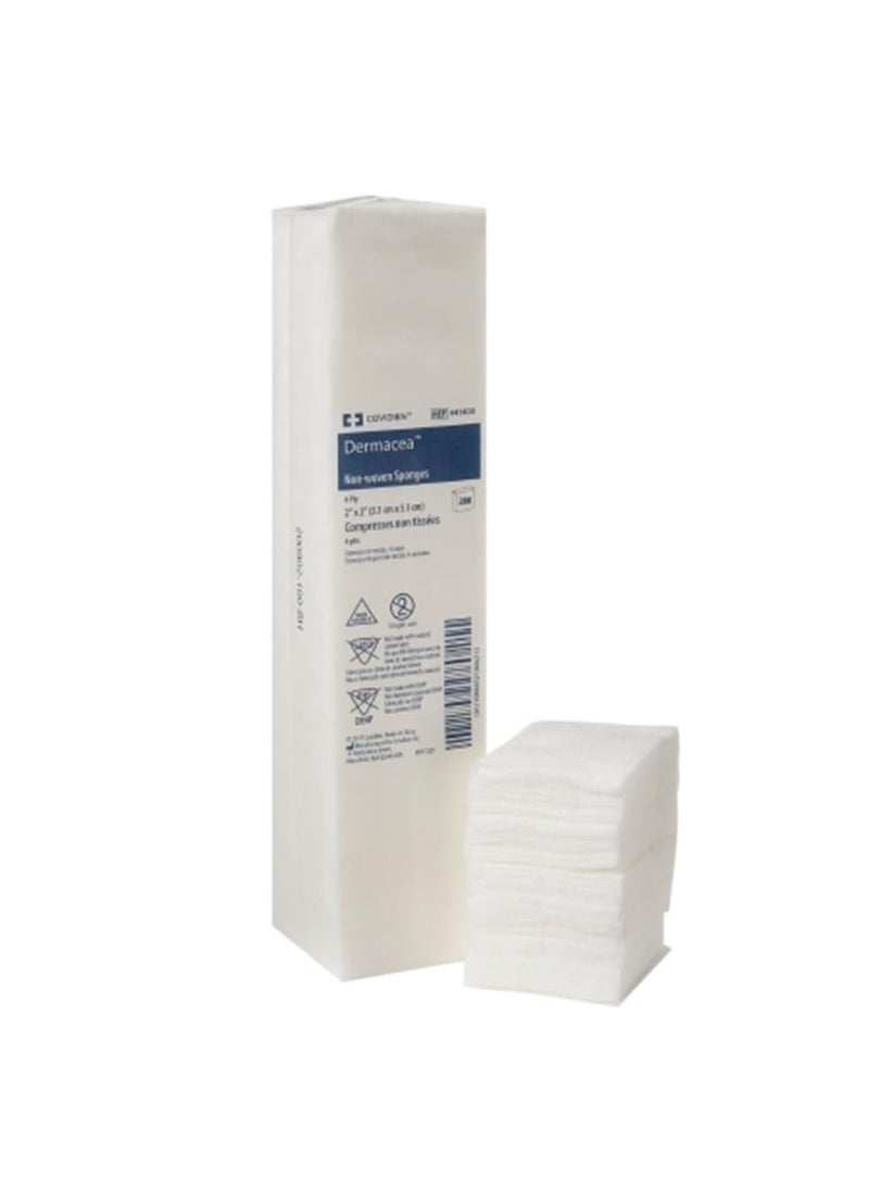 Covidien 441400 Dermacea Non-Woven Sponges, Non-Sterile, 4-Ply, 2
