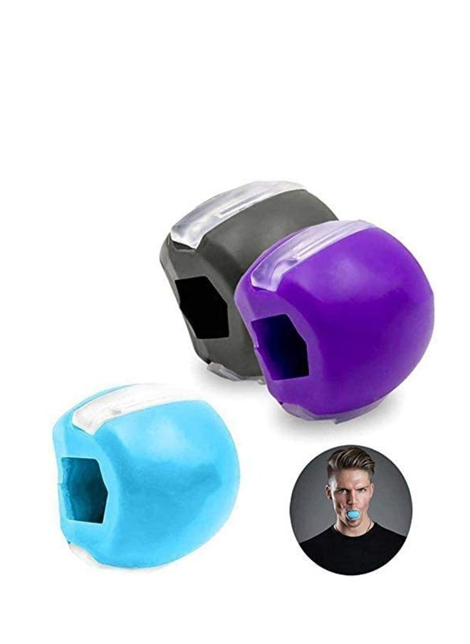 Jaw Exercise Ball, 3 Pcs Face Neck Toning Jawline for Your Face Look Younger and Healthier Facial Muscle Chew Toning Exercise Ball Double Chin Reducer Eliminator Facial for Men and Women