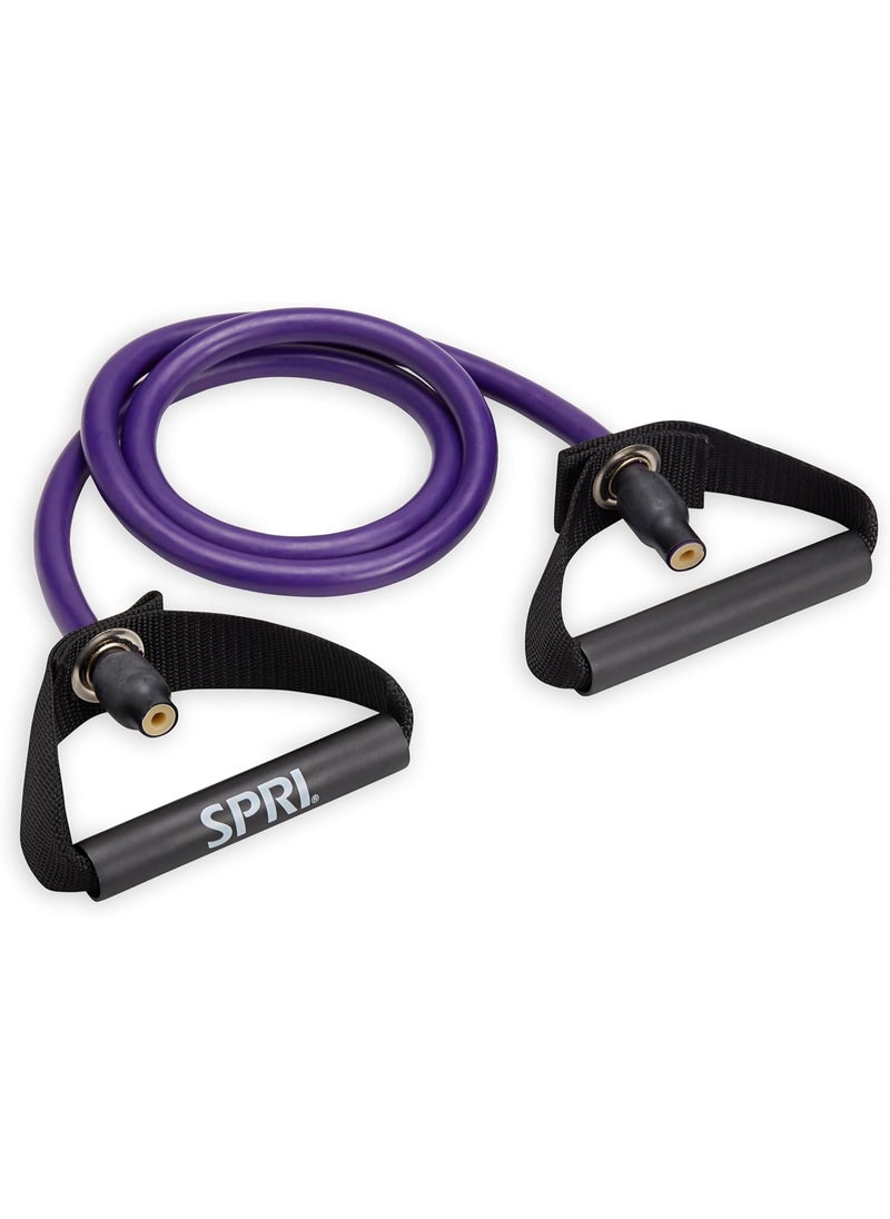 SPRI Xertube Resistance Bands with Handles – All Exercise Cords Sold Separately with Home Gym Workout Fitness Door Anchor Attachment Option