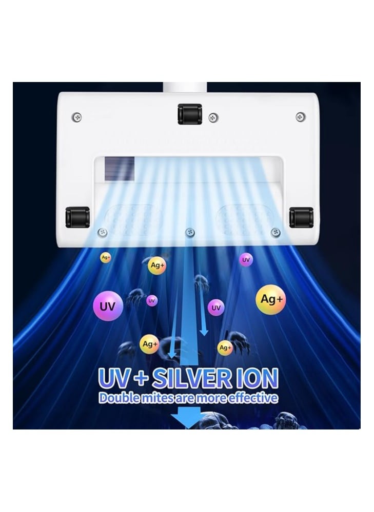 Mattress Vacuum Cleaner,Handheld Uv Bed Vacuum,Mite Removal Instrument Wireless Mite Remover Cleaning Machine For Pillows, Sheets, Mattresses, Sofas, Plush Toys And Other Fabric Surfaces