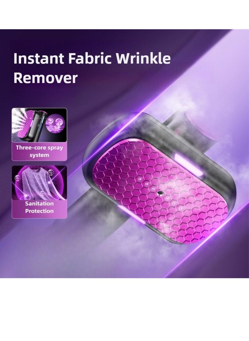 Travel Steamer for All Clothes,Smart Garment Iron with Built-in AI Temperature Sensing Chip, LED Real Time Temperature Monitoring, 1200 Watts Portable Handheld Garment Wrinkles Remover