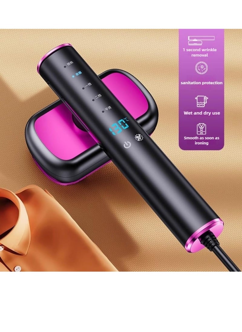 Travel Steamer for All Clothes,Smart Garment Iron with Built-in AI Temperature Sensing Chip, LED Real Time Temperature Monitoring, 1200 Watts Portable Handheld Garment Wrinkles Remover