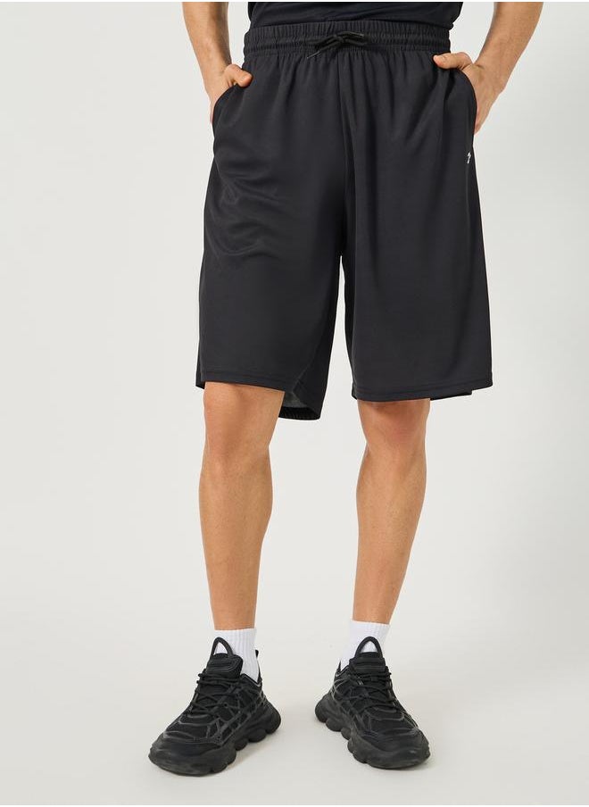 Oversized Slogan Print Round Neck T-Shirt and Shorts Set