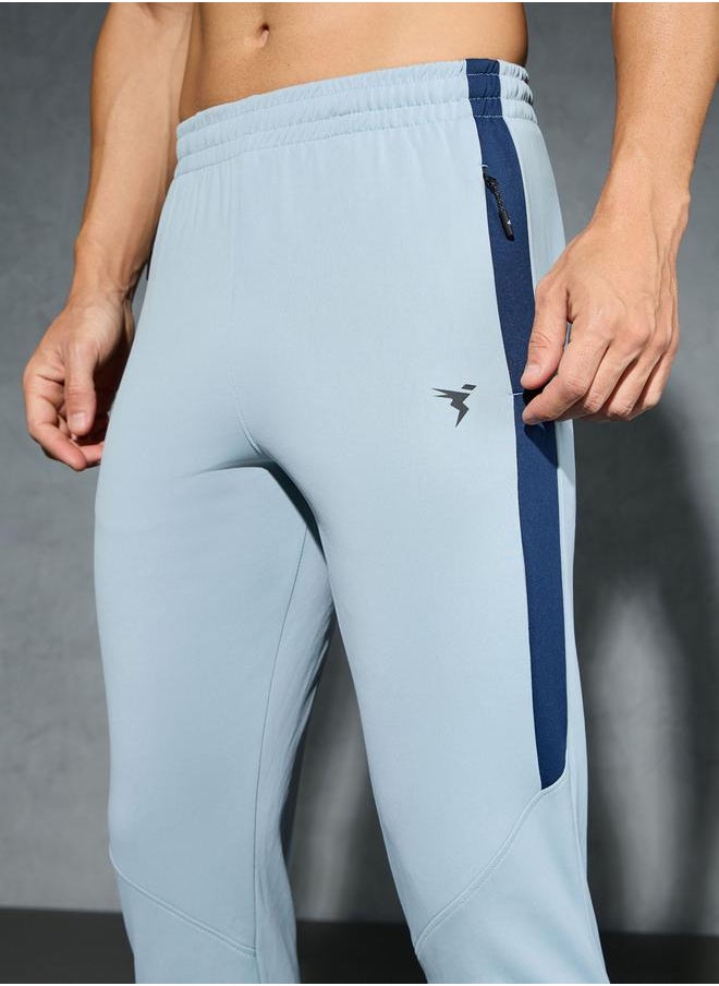 Men Solid Slim Fit Track Pants with Techno Dry by Styli
