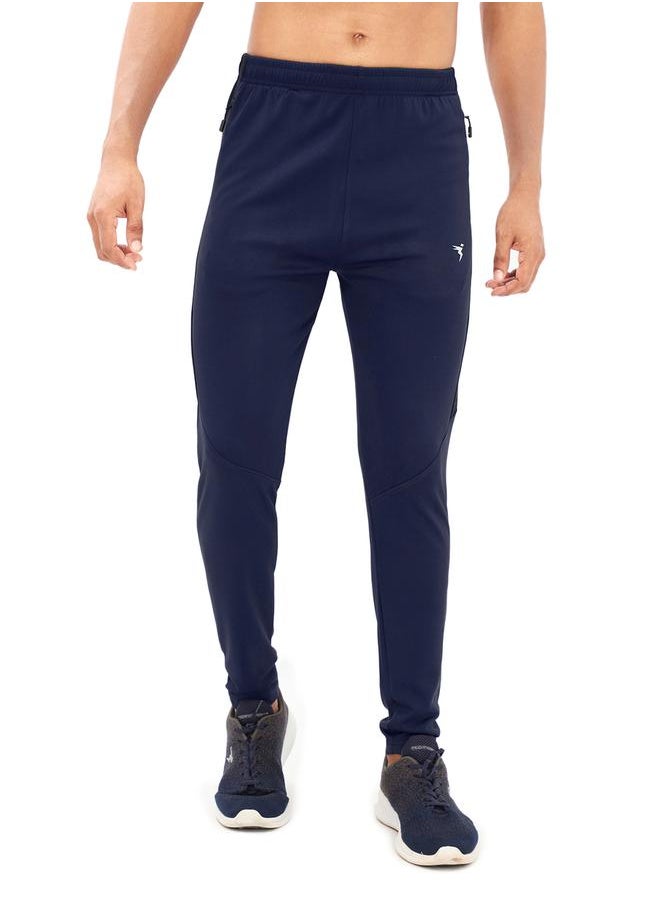 Men Solid Slim Fit Track Pants with TECHNO DRY by Styli