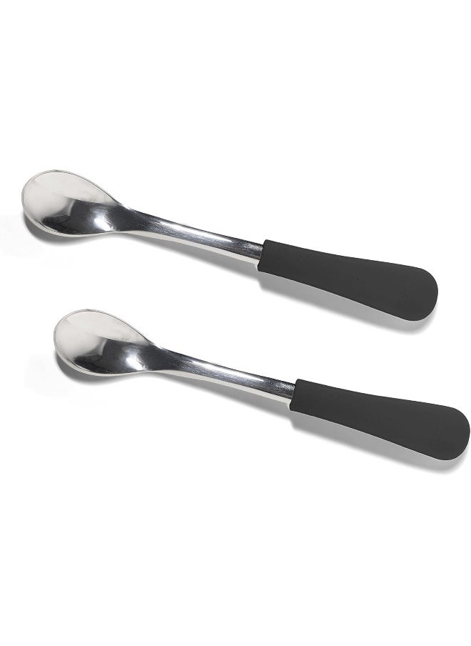 Stainless Steel Infant Spoons - First Stage Spoons - 4 Months and Older - Baby Led Weaning - Stainless Steel Utensils - 6