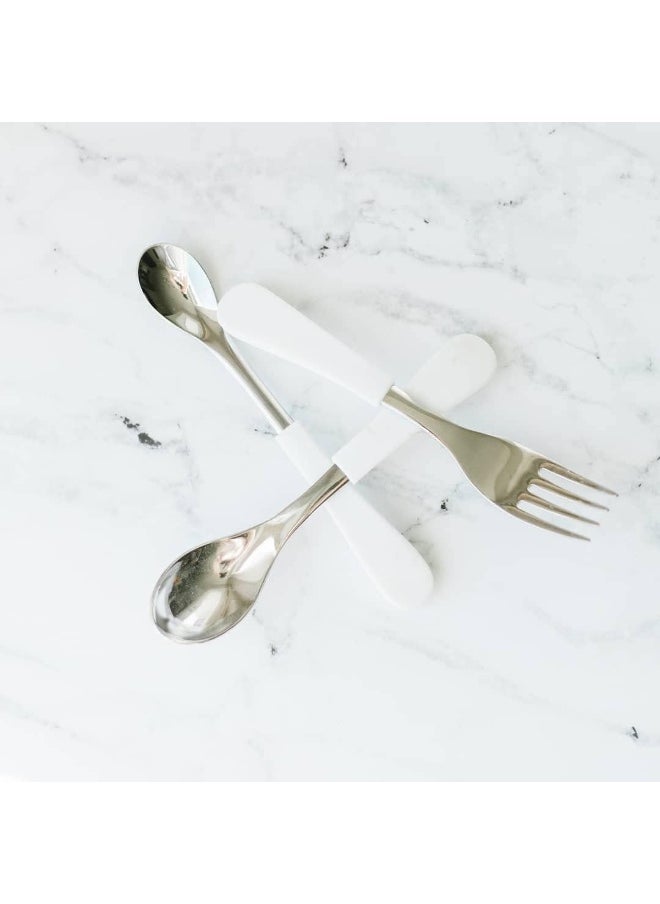 Stainless Steel Infant Spoons - First Stage Spoons - 4 Months and Older - Baby Led Weaning - Stainless Steel Utensils - 6