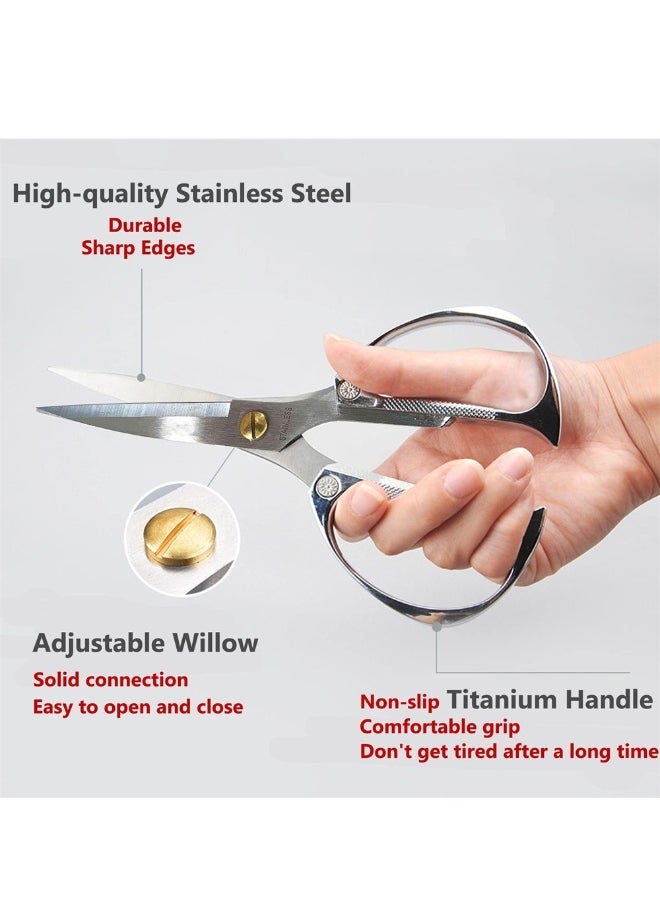 Heavy Duty Stainless Steel Kitchen Scissors Multi-Purpose Non Slip Sharp Shears for Chicken Fish Meat Herbs Ideal for Cooking and Food Preparation