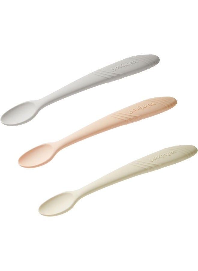 PandaEar 7 Pack Silicone Baby Feeding Spoons