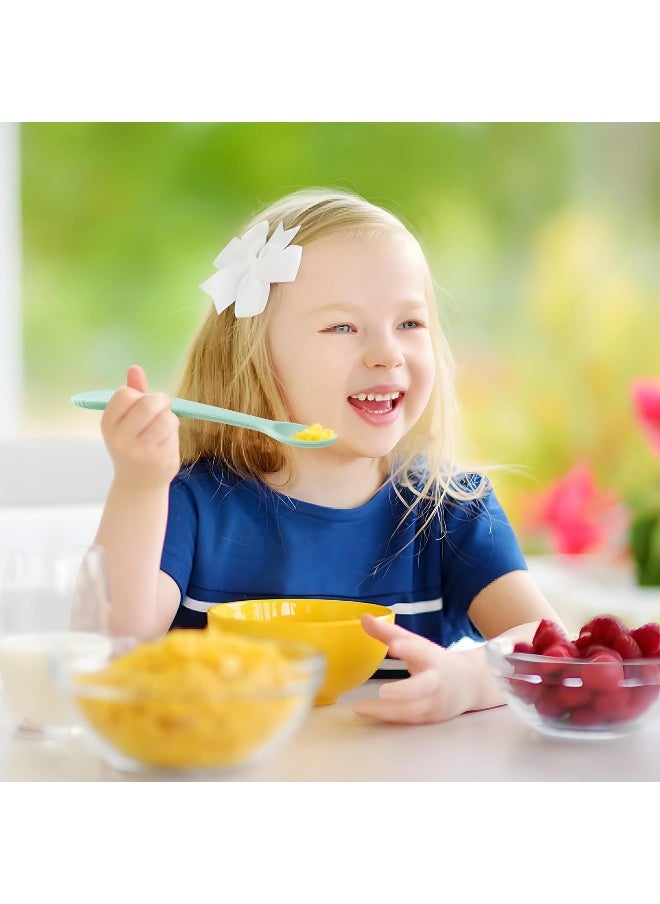 PandaEar 7 Pack Silicone Baby Feeding Spoons