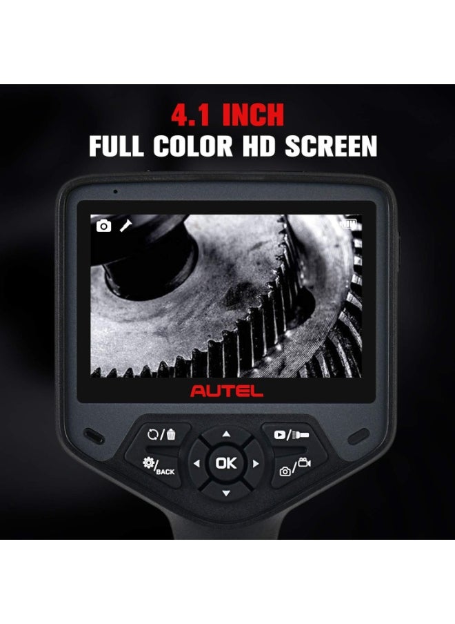Autel MaxiVideo MV480 Inspection Camera, 1080P HD Industrial Endoscope Video Scope, Videoscope with Audio Annotation, Dual Cameras, 360°Rotation, 7 X Zoom, Upgraded Ver. of MV460