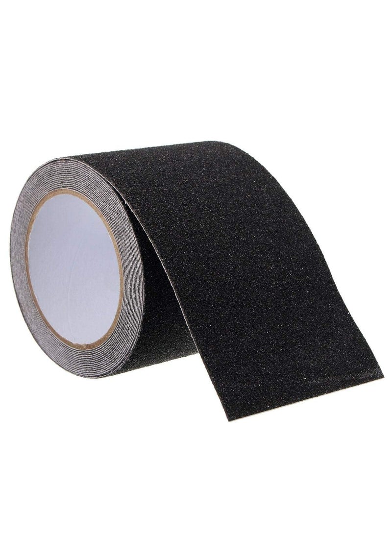 Ndola High Traction Anti Slip Tape Waterproof Outdoor Grip Tape for Stairs Black Grip Tape for Skateboards Outdoor Adhesive Stair Grip Tape Size 4 Inch