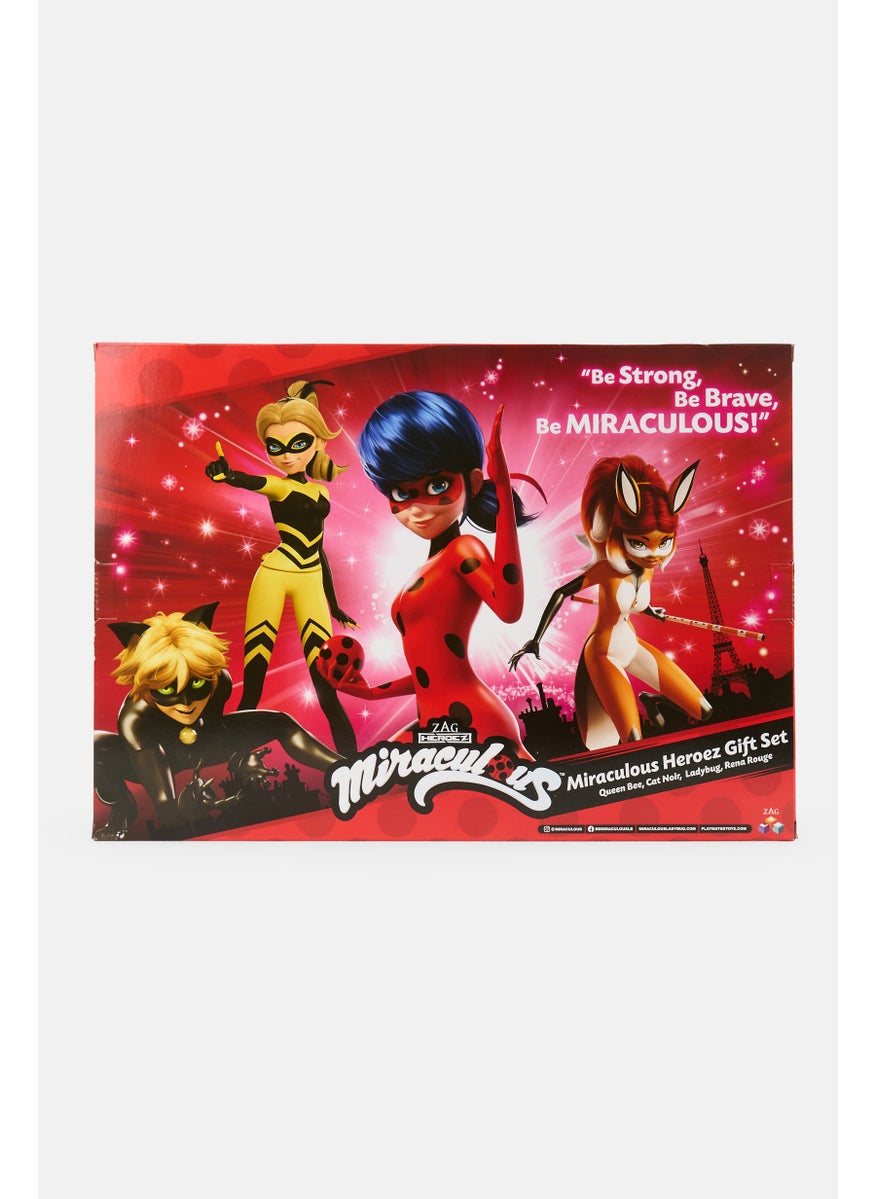 4 Pcs Miraculous Heroez Fashion Doll Gist Set