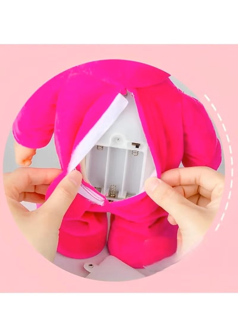 Interactive Baby Doll, Musical Dancing and Walking Plush Toy with Pacifier