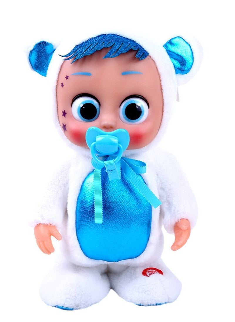 Interactive Baby Doll, Musical Dancing and Walking Plush Toy with Pacifier
