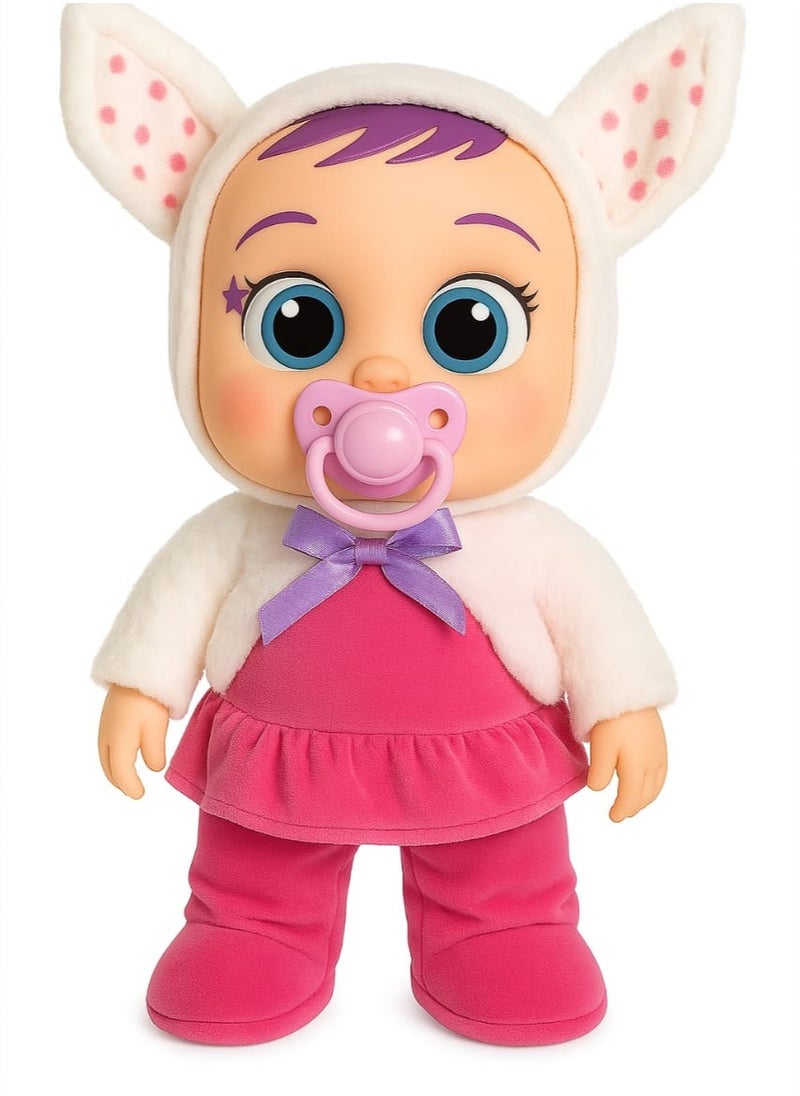 Interactive Baby Doll, Musical Dancing and Walking Plush Toy with Pacifier