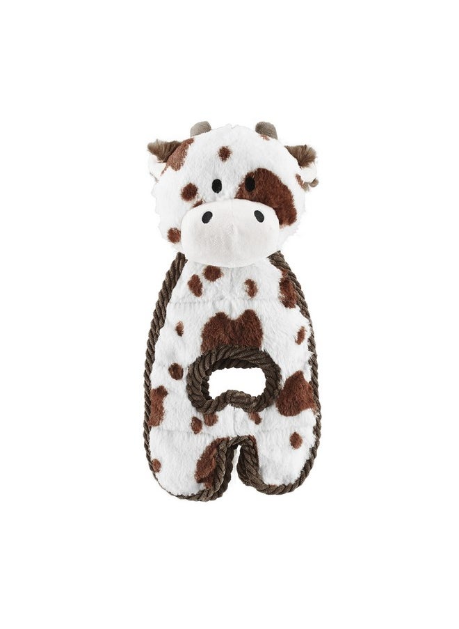 Outward Hound Cuddle Tugs Cow Plush Squeaky Dog Toy