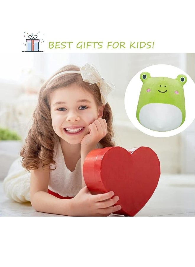 Frog Plush Toy, Animals lovely Frog Stuffed Pillow, Super Soft and Comfortable Plush Toy Birthday Decor Suitable for Boys Girls 8 Inch