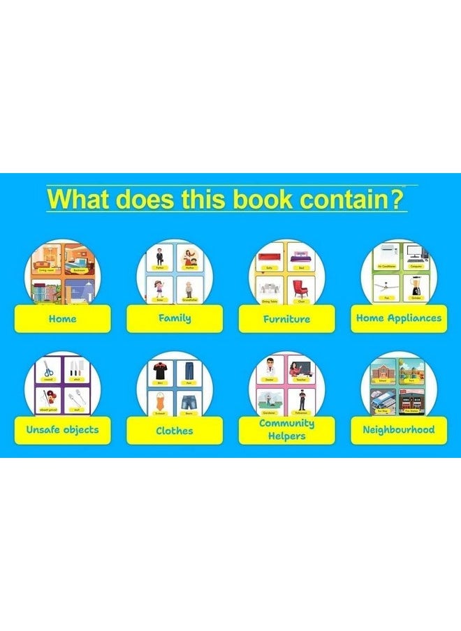 Kiddale Pack of 2 Musical Interactive Children Sound Books: My Home to Neighbourhood & English Essentials|Gift for 3+ Yrs Baby|E Learning Book|Smart Intelligent Activity Books|Rhymes|Talking Book