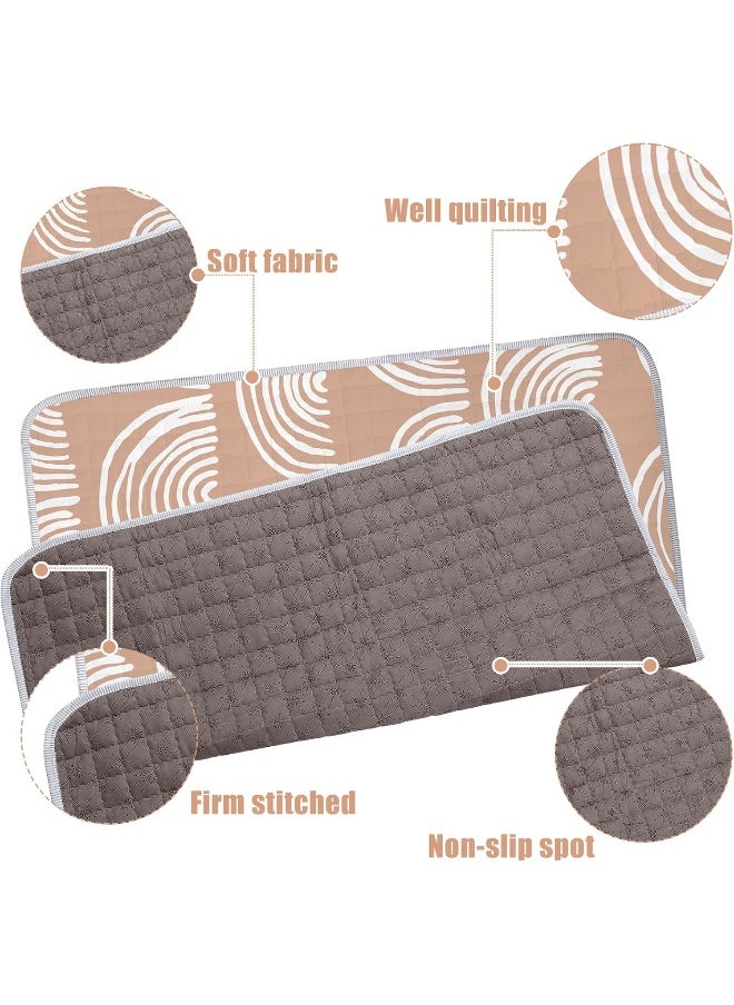 Funtery 43 x 43 Inch Boho Baby Play Mat Portable Crawling Washable Foldable Tummy Time Non Slip Baby Floor Large Playpen Mat for Infants Toddlers Floor Playpen Activity