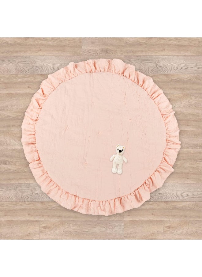Lush Decor Baby Round Ruffle Play Mat Single 36