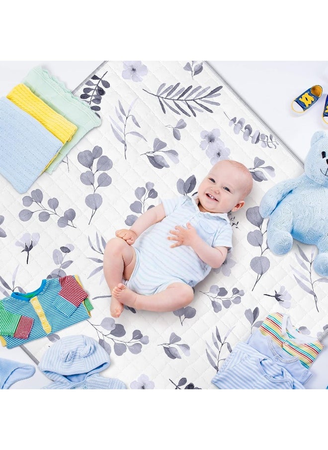 Funtery Watercolor Leaf Theme Portable Baby Play Mat